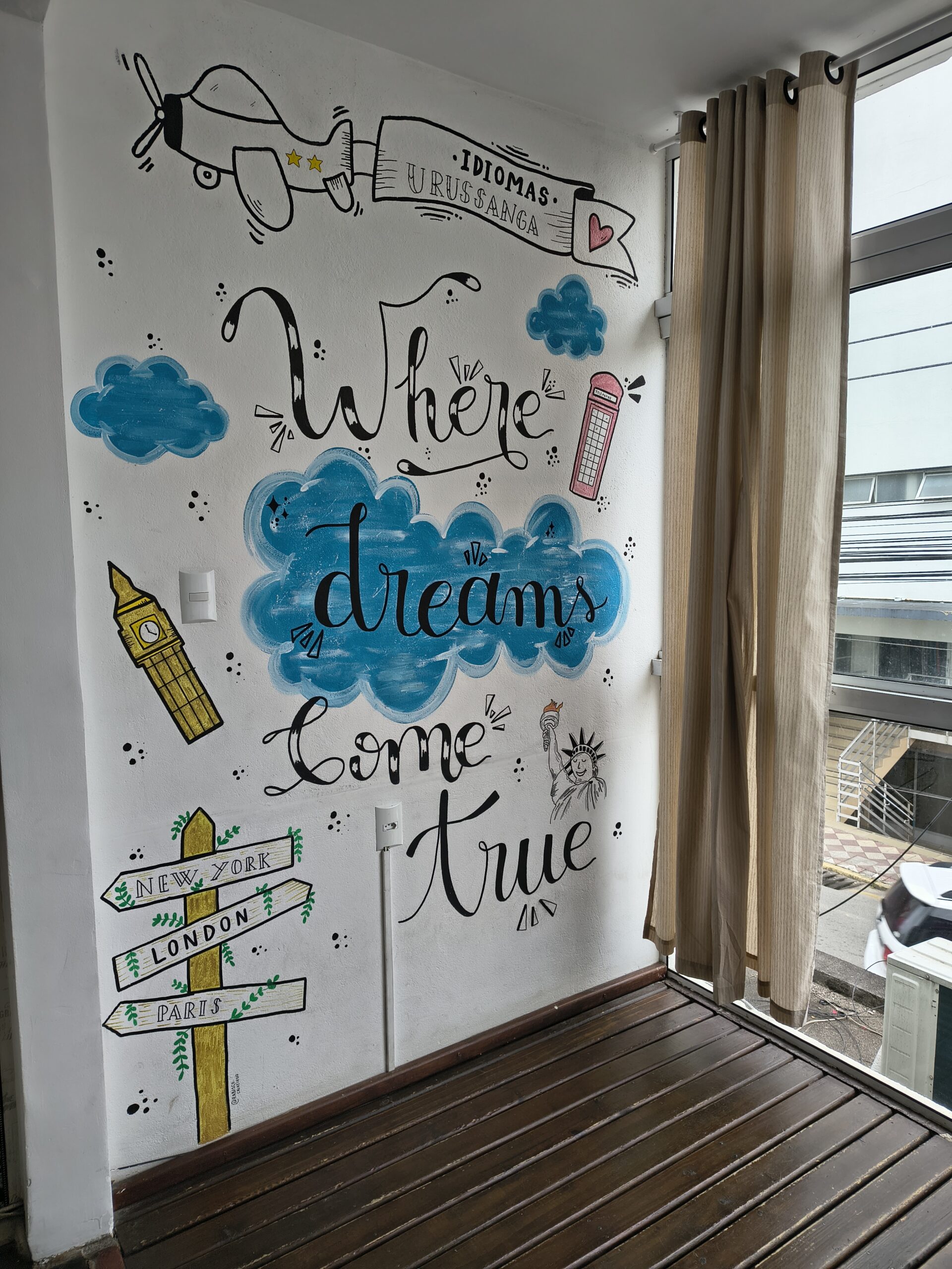 Sala de aula da Phenom Idiomas em Urussanga SC